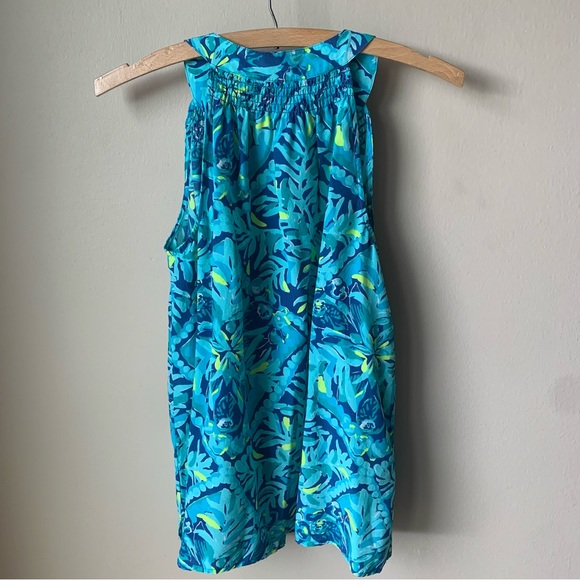 Lilly Pulitzer Midnight Cove silk SOIE tank top - Picture 4 of 10